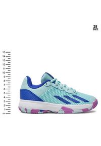 Adidas - adidas Buty do tenisa Courtflash IF9105 Turkusowy. Kolor: turkusowy. Materiał: mesh, materiał. Sport: tenis #7