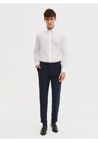 Pako Lorente - PAKO LORENTE – Biała koszula z lnu i bawełny. Kolor: czarny, niebieski, biały. Materiał: bawełna, len. Długość rękawa: długi rękaw. Długość: długie. Sezon: wiosna, lato #3