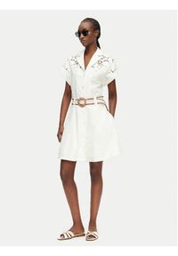 Marciano Guess Sukienka codzienna 182406 Beżowy Classic Fit. Okazja: na co dzień. Kolor: kremowy. Materiał: bawełna. Typ sukienki: proste. Styl: casual #3