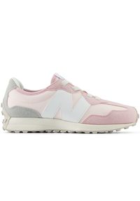 Buty dziecięce New Balance PH327CK – różowe. Okazja: na co dzień. Kolor: różowy. Materiał: zamsz, skóra, guma. Szerokość cholewki: normalna