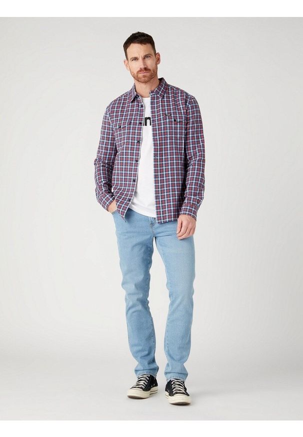 Wrangler - WRANGLER TEXAS SLIM SPODNIE MĘSKIE GAMBIT W12SHN42N 112328894