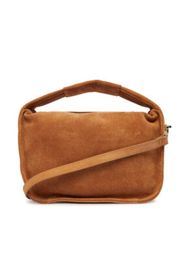 Patrizia Pepe Torebka 8B0316/L152-B878 Brązowy. Kolor: brązowy. Materiał: skórzane, zamszowe