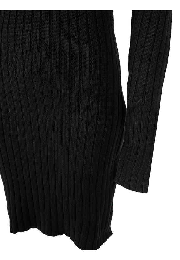 Silvian Heach Sukienka | PGA22003VE | Kobieta | Czarny. Typ kołnierza: golf. Kolor: czarny. Materiał: akryl, bawełna. Długość rękawa: długi rękaw. Wzór: ze splotem. Typ sukienki: dopasowane. Długość: mini