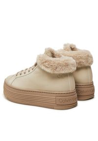Calvin Klein Jeans Trzewiki Bold Platf Low Laceup Mg YW0YW01590 Beżowy. Kolor: beżowy. Materiał: skóra #4