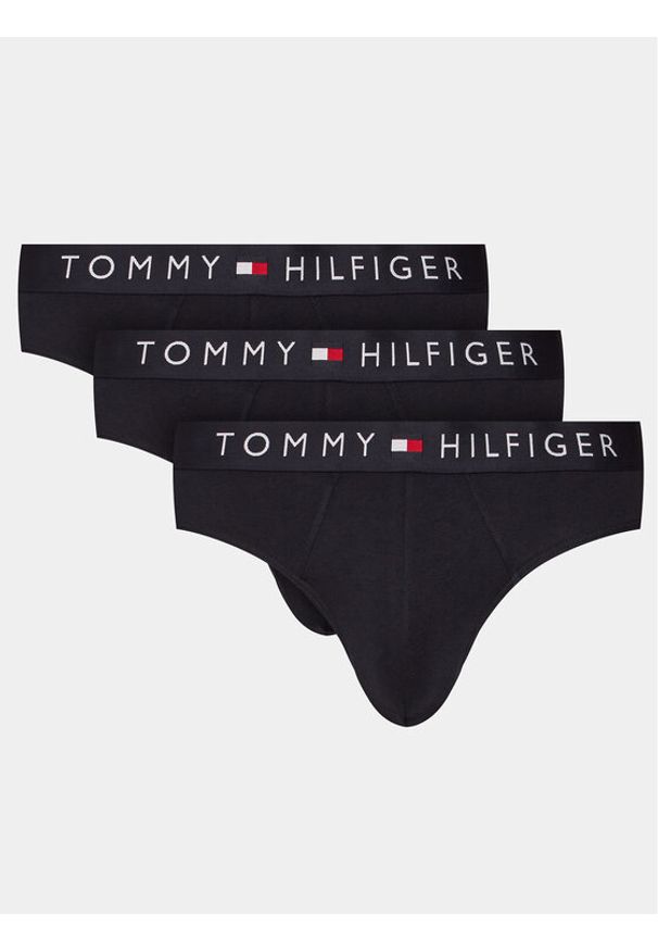 TOMMY HILFIGER - Tommy Hilfiger Komplet 3 par slipów UM0UM03182 Granatowy. Kolor: niebieski. Materiał: bawełna