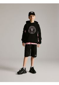 Reserved - Bluza Inter Miami CF - czarny. Kolor: czarny. Materiał: dzianina, bawełna #1