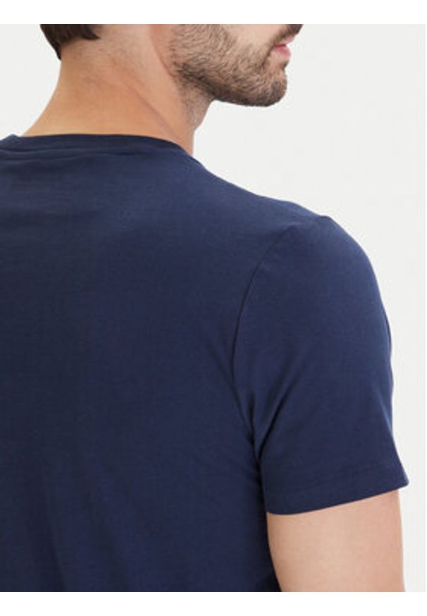 Polo Ralph Lauren T-Shirt 714844756007 Granatowy Regular Fit. Typ kołnierza: polo. Kolor: niebieski. Materiał: bawełna