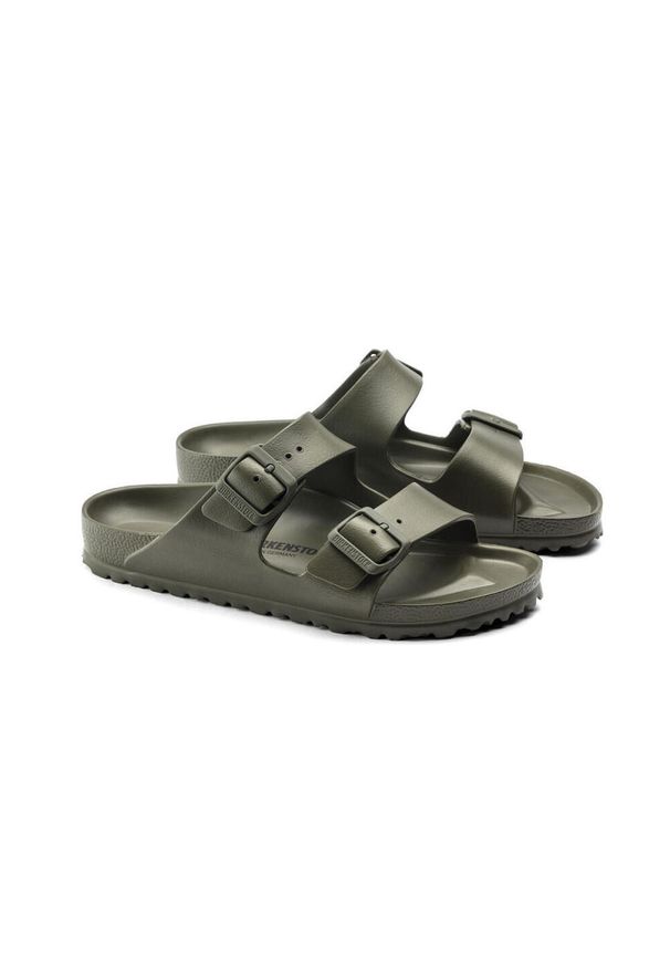 Klapki damskie Birkenstock Arizona Birkoflor. Kolor: zielony. Materiał: syntetyk, materiał