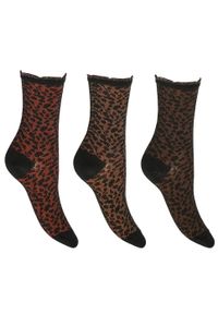Fila - Woman Lifestyle Normal Plain Socks 3 Pack. Kolor: wielokolorowy, pomarańczowy, brązowy