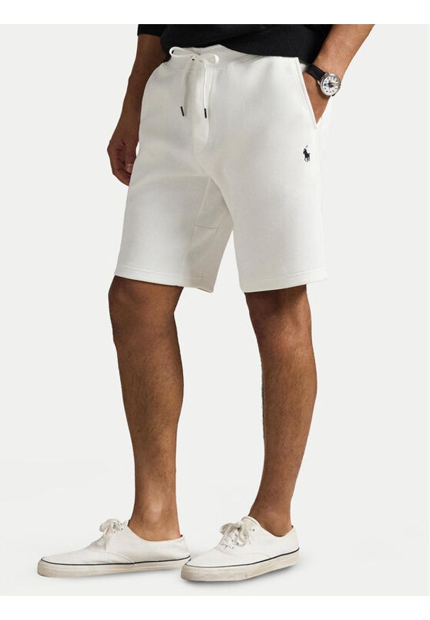 Polo Ralph Lauren Szorty sportowe 710881520042 Biały Regular Fit. Kolor: biały. Materiał: bawełna. Styl: sportowy