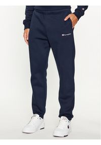 Champion Spodnie dresowe Elastic Cuff Pants 219420 Granatowy Comfort Fit. Kolor: niebieski. Materiał: syntetyk, bawełna