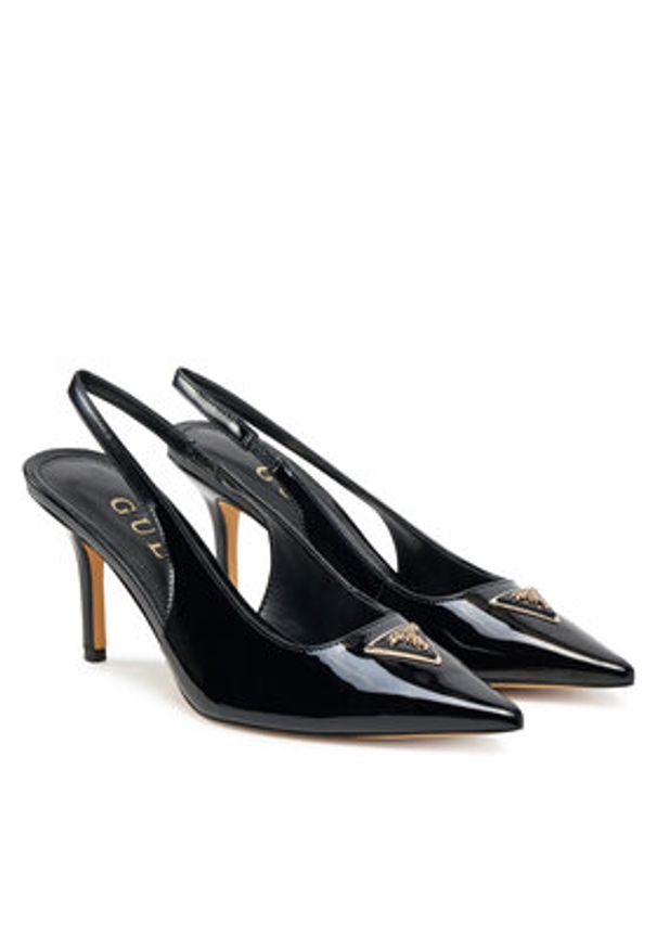 Guess Sandały FLJNAS PAF05 Czarny. Kolor: czarny. Materiał: skóra