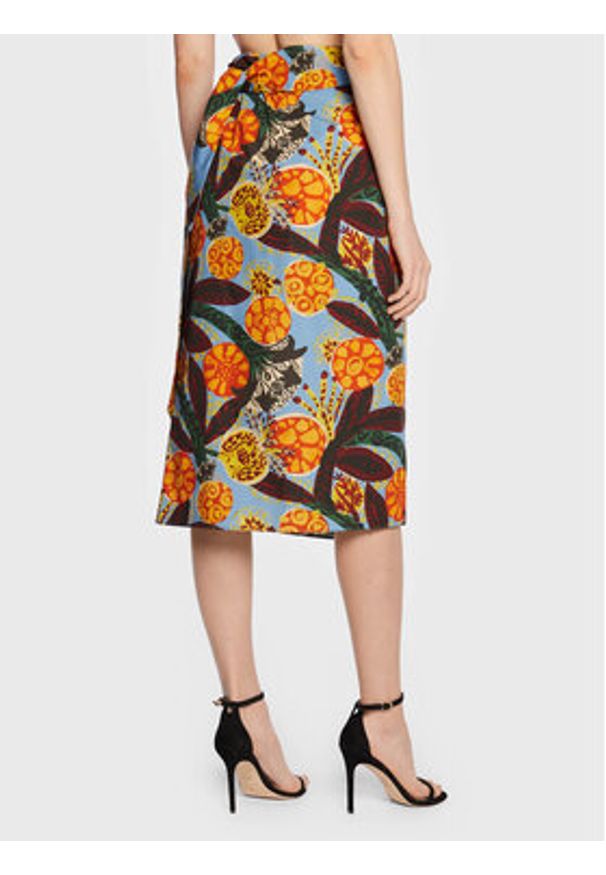 Weekend Max Mara Spódnica midi Fiore 23510103 Kolorowy Regular Fit. Materiał: bawełna. Wzór: kolorowy