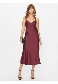 BOSS - Boss Sukienka koktajlowa Dechana 50482508 Bordowy Slim Fit. Kolor: czerwony. Materiał: syntetyk. Styl: wizytowy #4