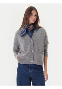 Weekend Max Mara Kardigan Ombra 2525346012 Szary Relaxed Fit. Kolor: szary. Materiał: kaszmir