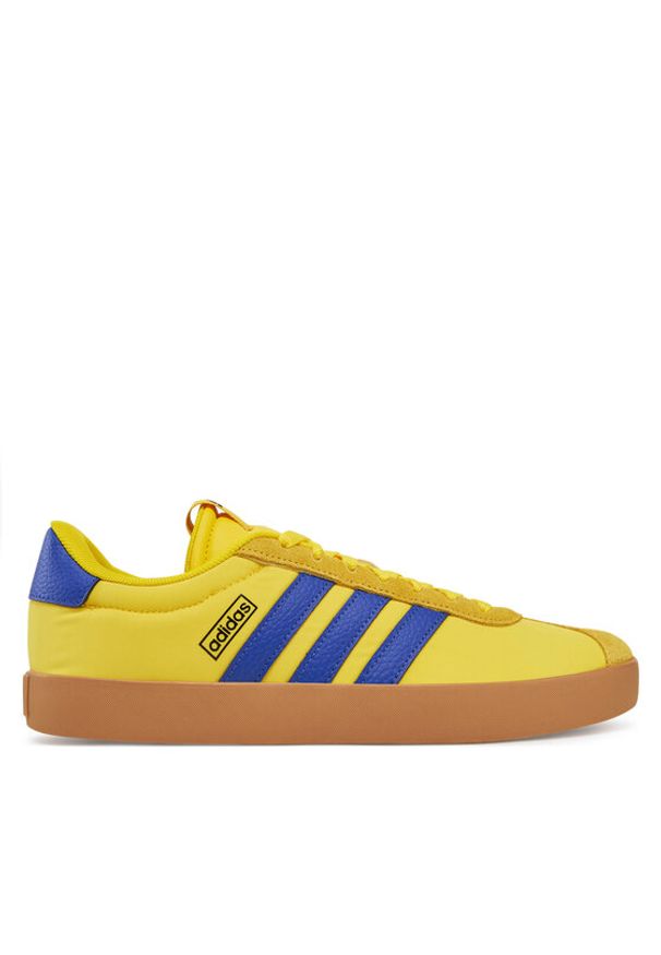 Adidas - adidas Sneakersy VL Court 3.0 JP5292 Żółty. Kolor: żółty. Materiał: materiał, skóra