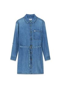 Guess Jeans Sukienka codzienna 180487 Niebieski Classic Fit. Okazja: na co dzień. Kolor: niebieski. Typ sukienki: proste. Styl: casual #4