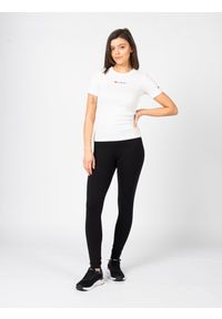 Champion T-shirt | 115430 | Kobieta | Biały. Okazja: na co dzień. Kolor: biały. Materiał: bawełna. Wzór: nadruk. Styl: casual