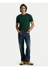 Polo Ralph Lauren T-Shirt 710740727099 Zielony Custom Slim Fit. Typ kołnierza: polo. Kolor: zielony. Materiał: bawełna #5