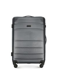 Wittchen - Zestaw walizek z ABS-u żłobionych szary. Kolor: szary. Materiał: guma. Styl: klasyczny #7