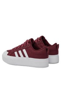 Adidas - adidas Sneakersy Bravada 2.0 Platform ID5570 Bordowy. Kolor: czerwony. Materiał: materiał. Obcas: na platformie #6