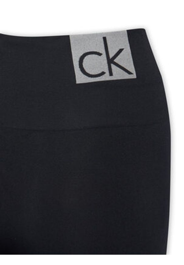 Calvin Klein Legginsy 701233681 Czarny Slim Fit. Kolor: czarny. Materiał: syntetyk