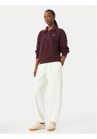 Lacoste Bluza SF5271 Brązowy ciemny Regular Fit. Kolor: brązowy. Materiał: bawełna #5