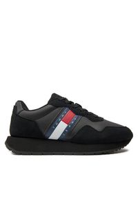 Tommy Jeans Sneakersy Tjm Modern Runner EM0EM01316 Czarny. Kolor: czarny. Materiał: zamsz, skóra