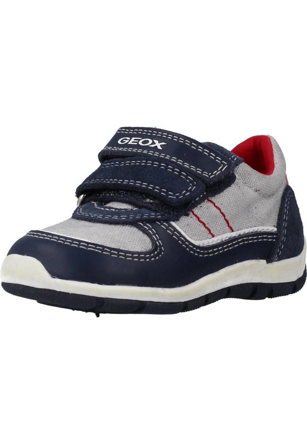 Tenisówki Geox Model B Shaax B.a Kolor Niebieski. Kolor: niebieski. Materiał: syntetyk, tkanina, skóra. Sport: turystyka piesza