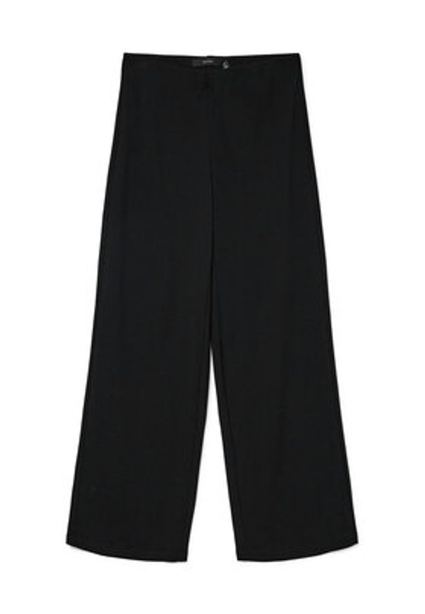 Vero Moda Spodnie materiałowe Berlin 10318454 Czarny Wide Leg. Kolor: czarny. Materiał: syntetyk