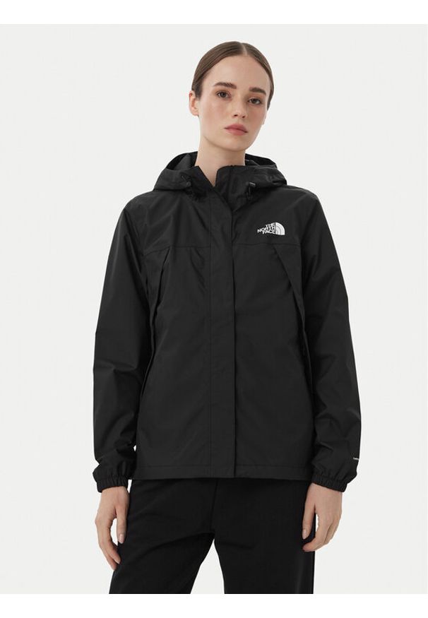 The North Face Kurtka przeciwdeszczowa Antora Rain NF0A8BKD Czarny Regular Fit. Kolor: czarny. Materiał: syntetyk