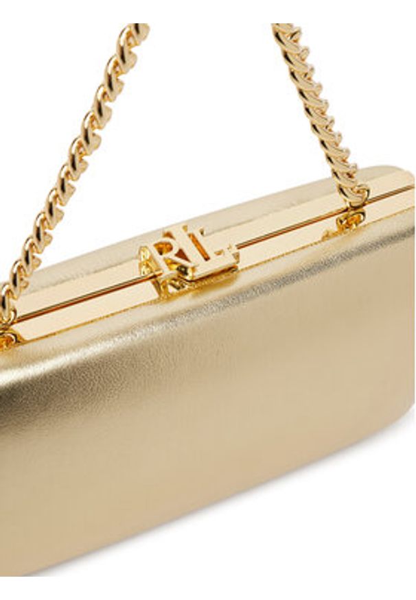 Lauren Ralph Lauren - LAUREN RALPH LAUREN Torebka 431P15648001 Złoty. Kolor: złoty. Materiał: skórzane