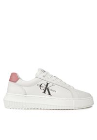 Calvin Klein Jeans Sneakersy YW0YW00823 Biały. Kolor: biały. Materiał: skóra