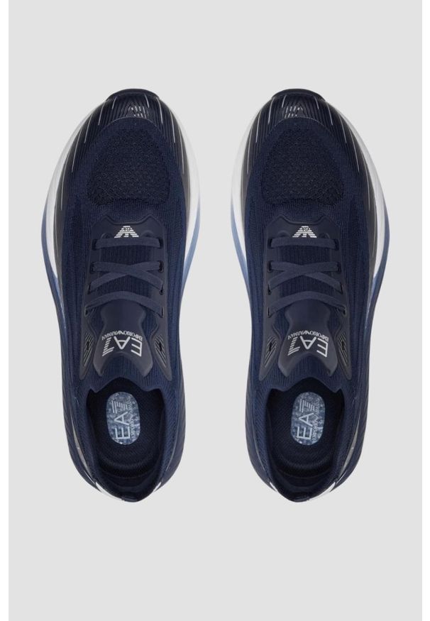 EA7 Emporio Armani - EA7 Niebieskie sneakersy męskie, Rozmiar 41 1/3. Kolor: niebieski