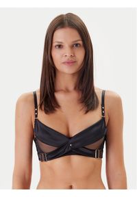 Hunkemöller Biustonosz z fiszbiną Colette 301142 Czarny. Kolor: czarny. Materiał: syntetyk