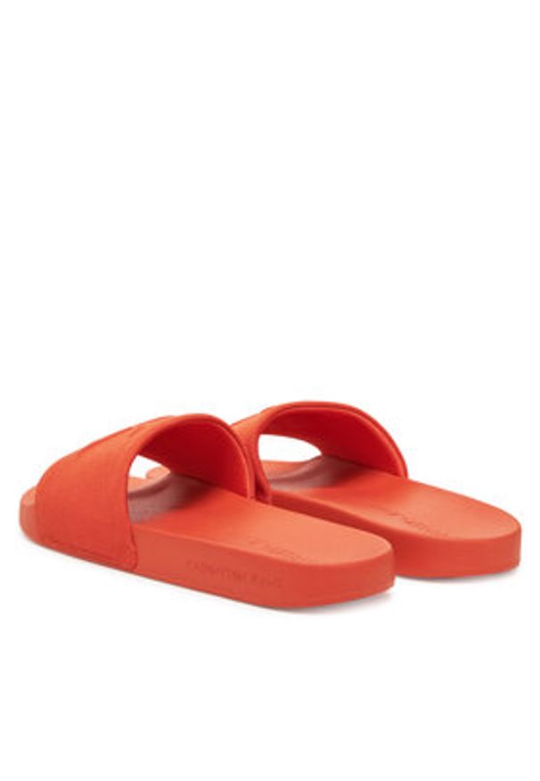 Calvin Klein Jeans Klapki Slide Hf Mono Cv YM0YM01282 Pomarańczowy. Kolor: pomarańczowy. Materiał: materiał