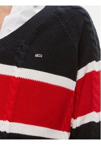 Tommy Jeans Sweter DW0DW15941 Kolorowy Regular Fit. Materiał: syntetyk. Wzór: kolorowy #4