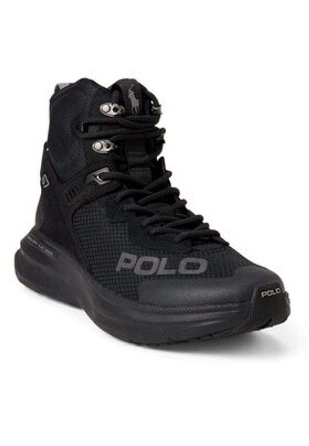 Polo Ralph Lauren Sneakersy 809945261001 Czarny. Kolor: czarny. Materiał: materiał