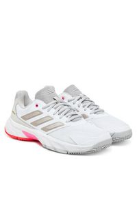 Adidas - adidas Buty do tenisa Courtjam Control 3 IH2968 Biały. Kolor: biały. Materiał: materiał. Sport: tenis #5