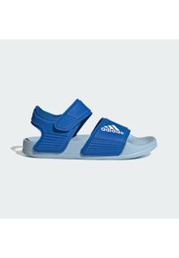 Adidas - adilette Sandals. Kolor: biały, niebieski, wielokolorowy. Styl: sportowy