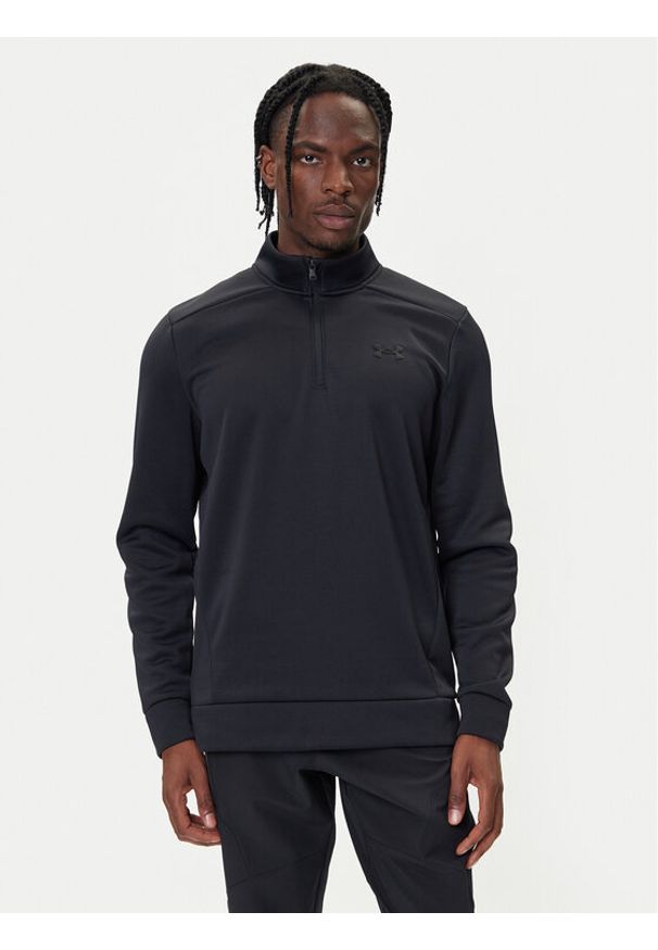 Under Armour Bluza Armor Fleece 1373358 Czarny Regular Fit. Kolor: czarny. Materiał: syntetyk
