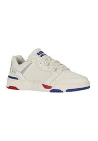Buty do chodzenia męskie K-Swiss Rival. Kolor: biały. Materiał: skóra. Szerokość cholewki: normalna. Sport: turystyka piesza