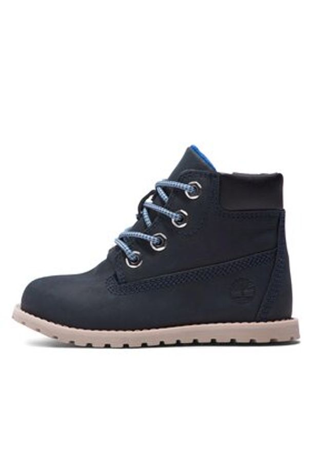 Timberland Trzewiki Pokey Pine 6In Boot With TB0A2N9N0191 Granatowy. Kolor: niebieski. Materiał: skóra