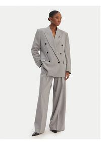 Hugo - HUGO Spodnie materiałowe Haminde 50555897 Szary Regular Fit. Kolor: szary. Materiał: syntetyk #5