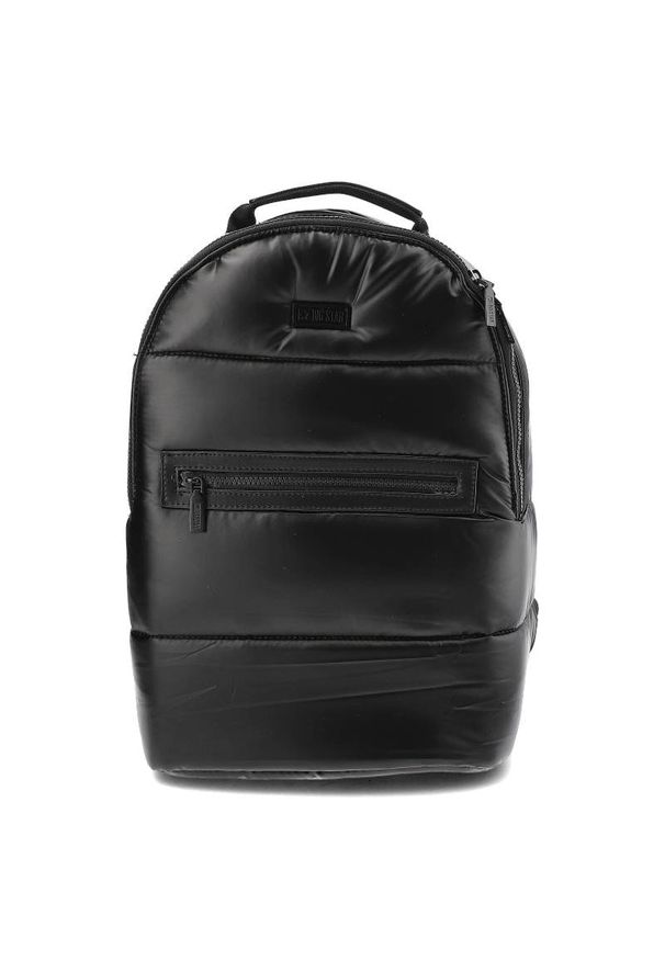 Big Star Accessories - Czarny Modny Pikowany Plecak Big Star. Kolor: czarny. Materiał: materiał. Styl: casual, elegancki