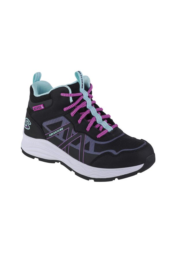 skechers - Buty trekkingowe dla dzieci Skechers Adventure Blitz Fun Pursuit. Zapięcie: sznurówki. Kolor: czarny. Materiał: materiał. Szerokość cholewki: normalna