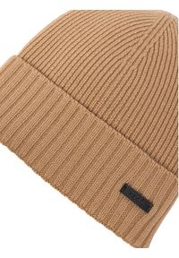 BOSS - Boss Czapka Fati 50495306 Beżowy. Kolor: beżowy. Materiał: wełna #2