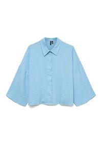 Vero Moda Koszula Natali 10279685 Niebieski Standard Fit. Kolor: niebieski. Materiał: bawełna