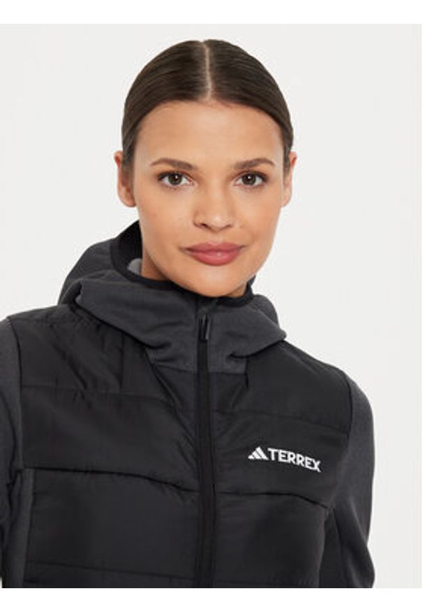 Adidas - adidas Kurtka outdoor Terrex Multi Hybrid IR7882 Czarny Regular Fit. Kolor: czarny. Materiał: syntetyk. Sport: outdoor