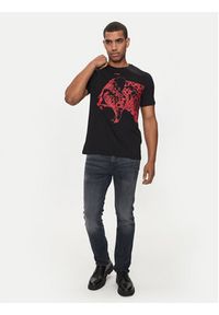 Hugo T-Shirt Dikobra 50519013 Czarny Regular Fit. Kolor: czarny. Materiał: bawełna